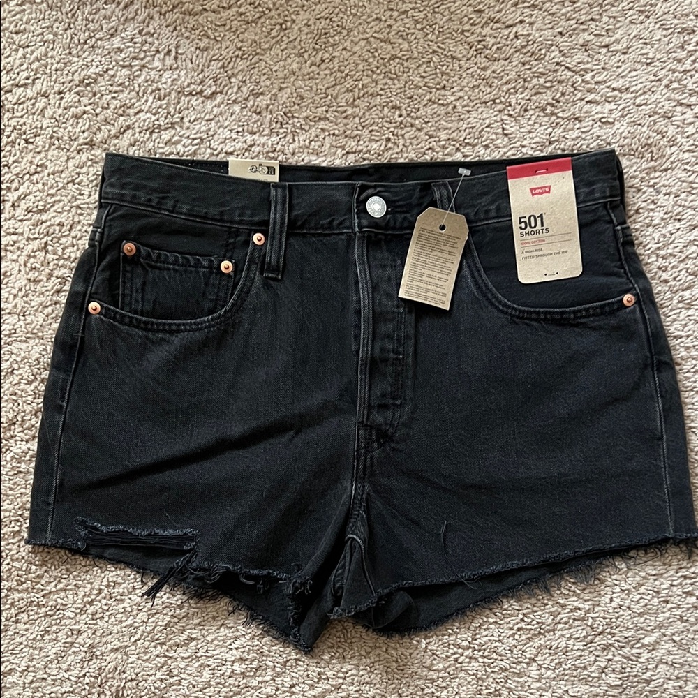 Levi’s 501 Black Denim Shorts